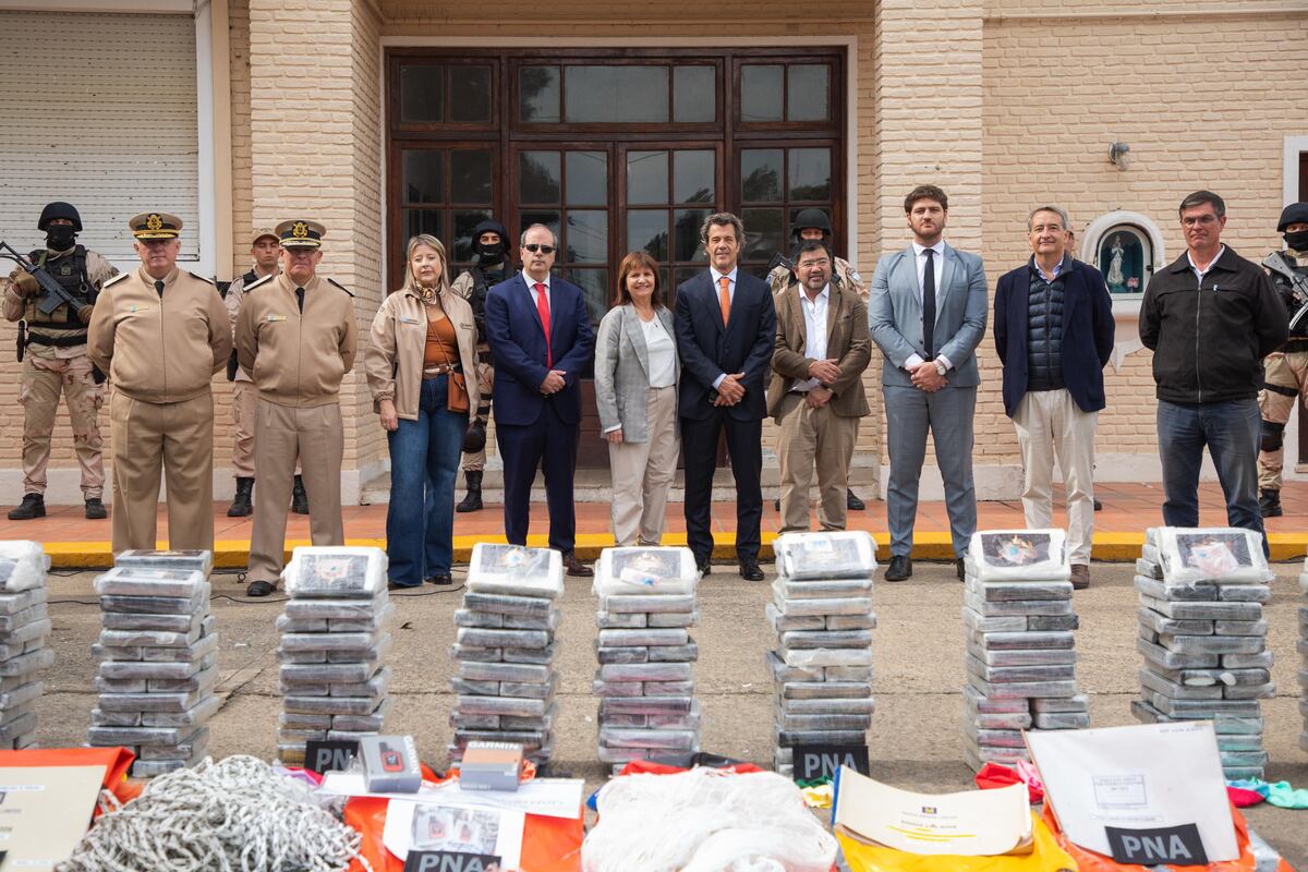 La cocaína secuestrada en Santa Fe. (Ministerio de Seguridad)