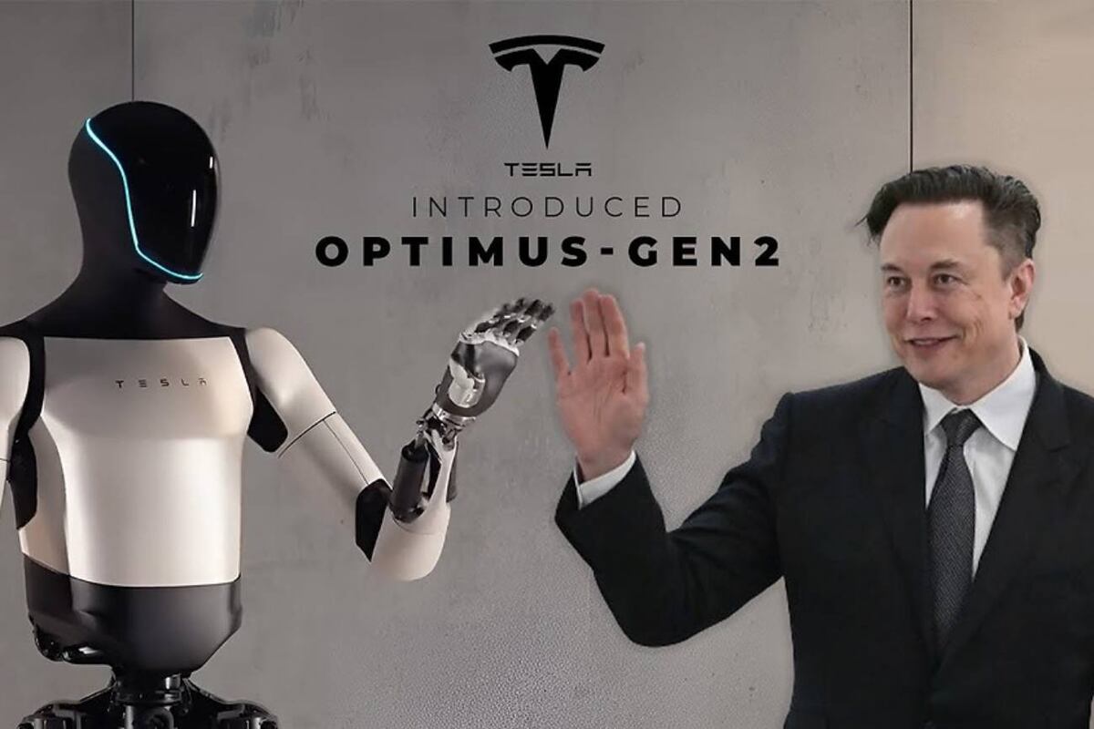 Optimus Gen 2, el robot humanoide de Tesla, ya realiza tareas como cocinar, limpiar y mover objetos con precisión, gracias a sus nuevos sensores y mejoras en movilidad. (Tesla)