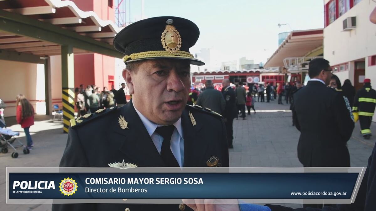 Sergio Sosa, exjefe de Bomberos de la Policía de Córdoba.