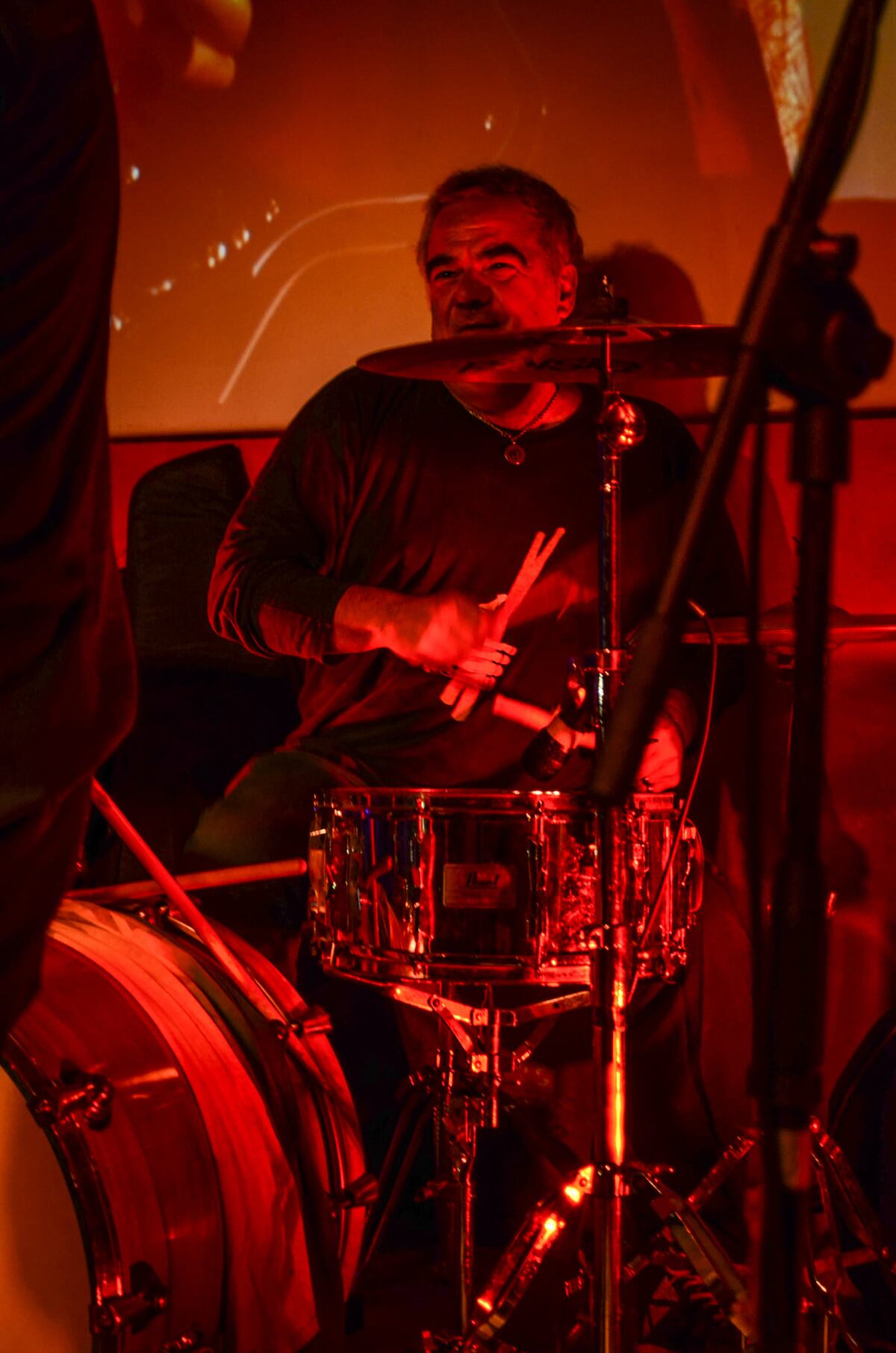 Popi Pedrosa, durante un show reciente. (Facebook Popi Pedrosa)