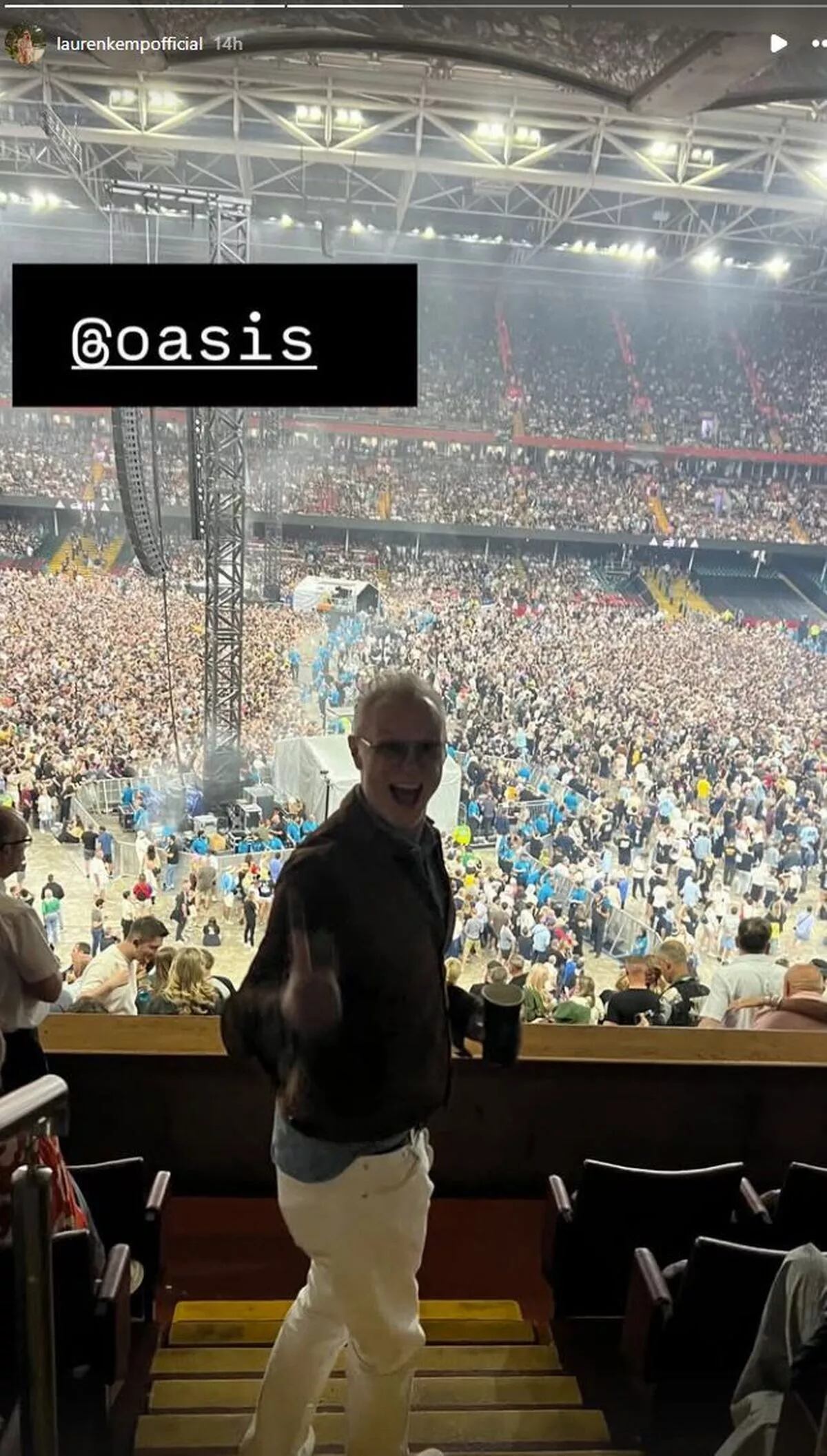 Oasis en Cardiff. Las celebrities que asistieron a los shows. (Capturas)