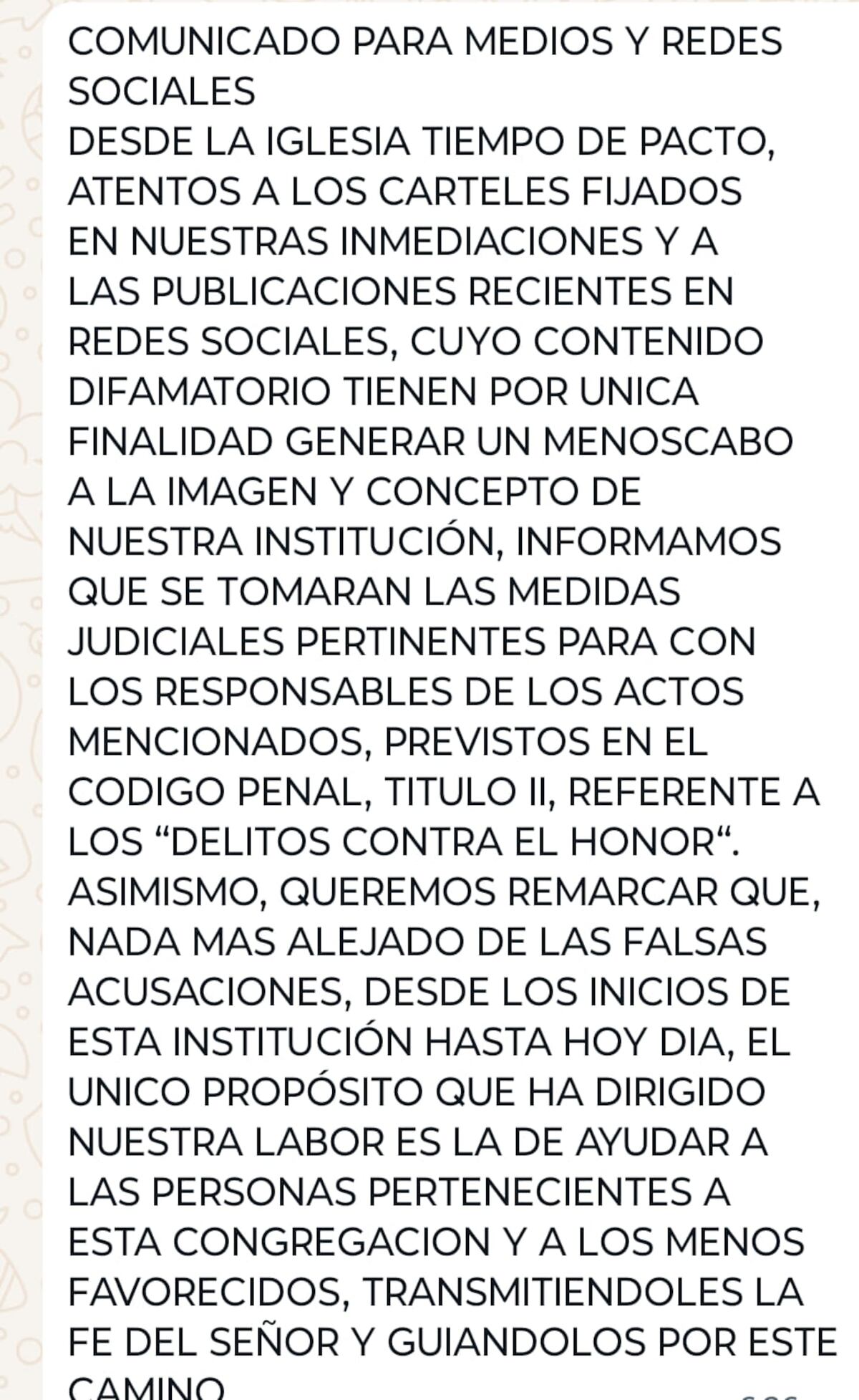 Detuvieron a un pastor, acusado de abusar de un niño de 13 años y pedir fotos íntimas por WhatsApp. (Gentileza)
