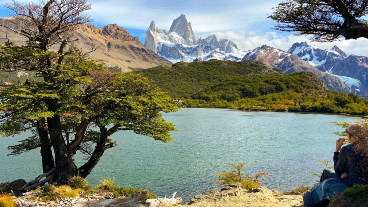 La llegada a Laguna Capri ofrece vistas únicas del Monte Fitz Roy.