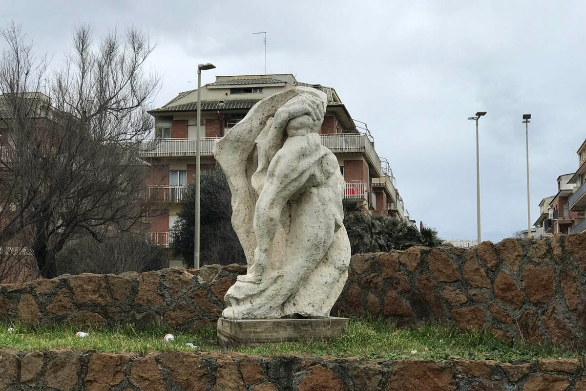 Monumento a Pasolini. Ostia, Italia.