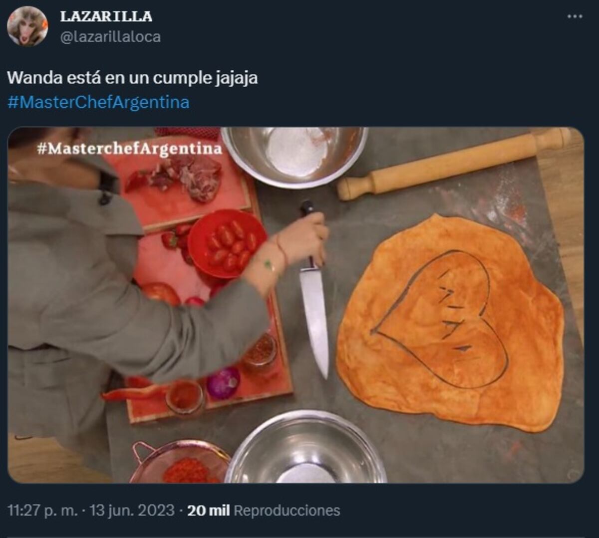 ¿Wanda Nara y Juan Francisco? Locura por el supuesto romance entre la conductora y el participante de "MasterChef" (Captura de pantalla)