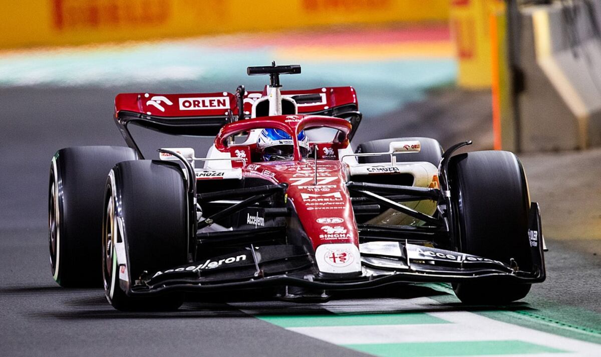 Valtteri Bottas en su Alfa Romeo.