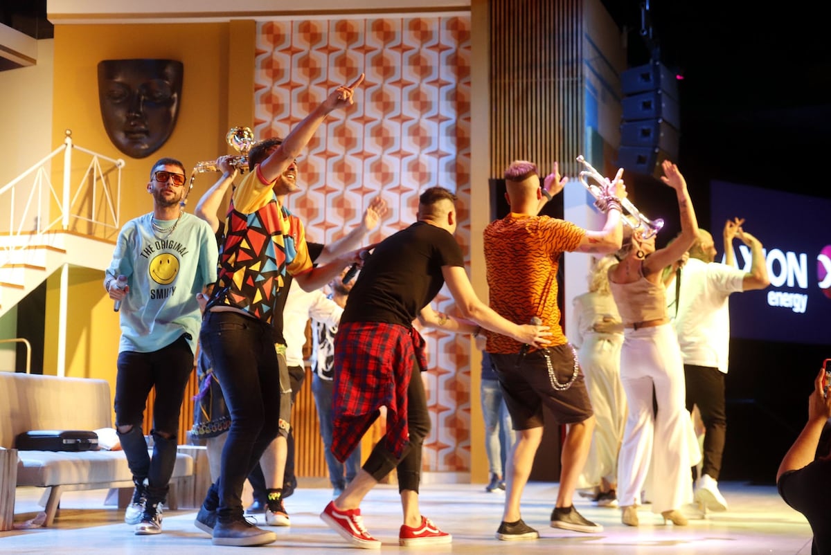 Los Caligaris estuvieron en al función de "Una noche en el hotel" (Foto: La Voz)