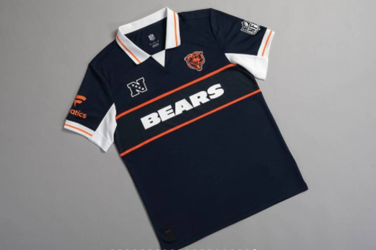 Las camisetas de los equipos de la NFL como si fueran de fútbol (Fanatics)