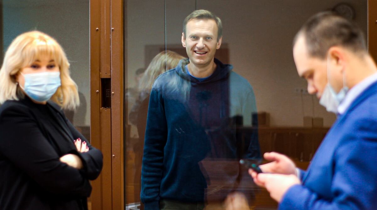 Navalny. (Servicio de Prensa del tribunal de distrito de Babuskinsky vía AP/Archivo)