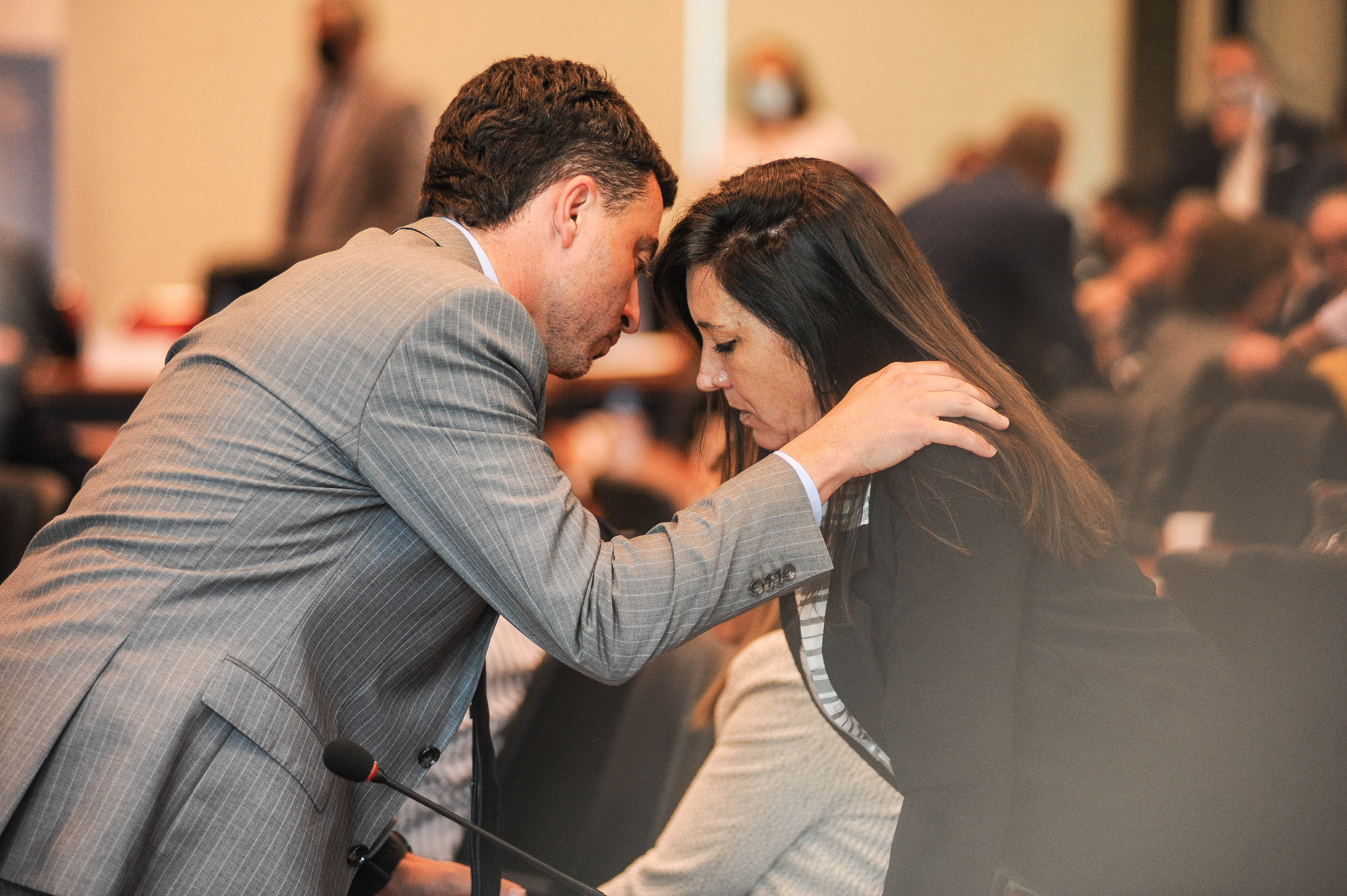 Diputados debaten el presupuesto 2022 con el Ministro Martin Guzman , Rodrigo De Loredo junto a Laura Rodriguez Machado de Cordoba Foto Federico Lopez Claro