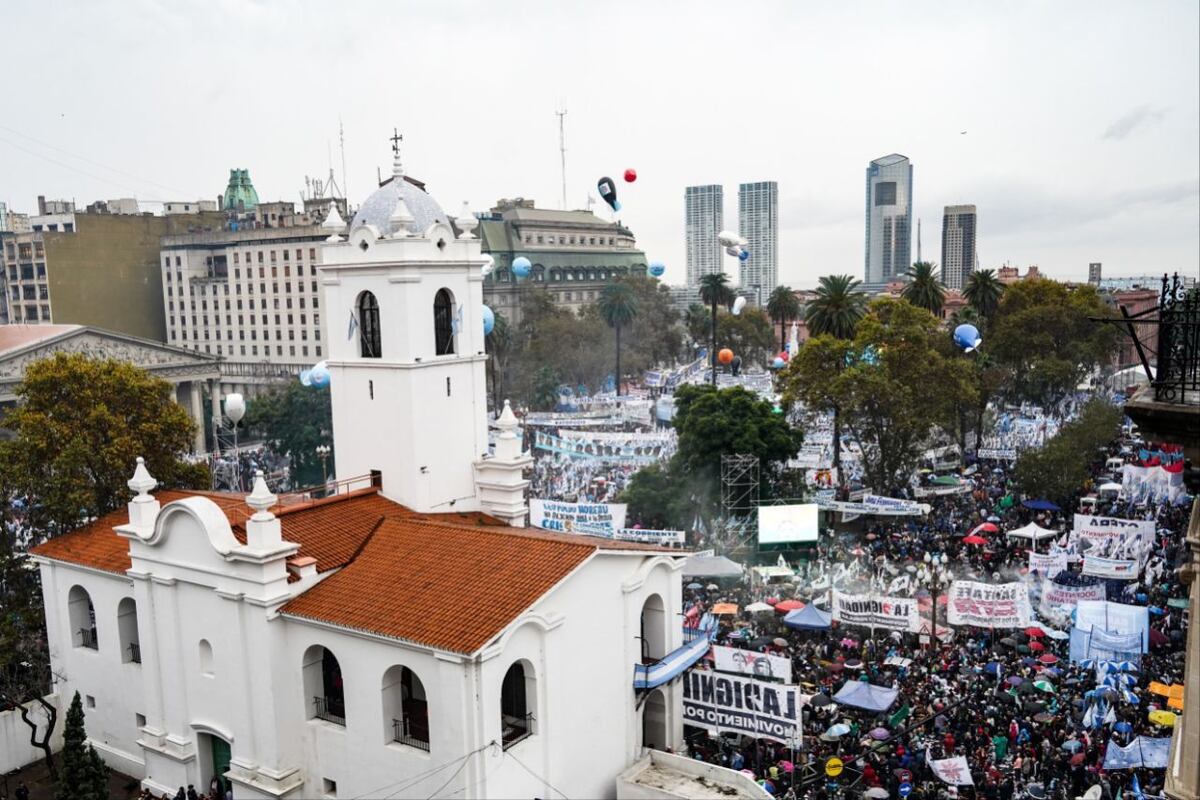 Acto de Cristina Kirchner en Plaza de Mayo. (Federico López Claro)