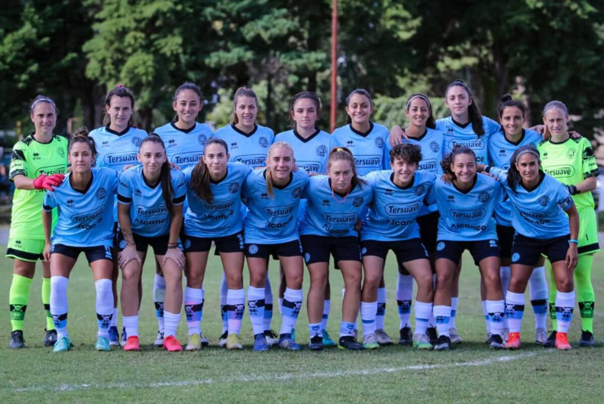 Plantel Belgrano femenino en la Primera B (Prensa Belgrano)