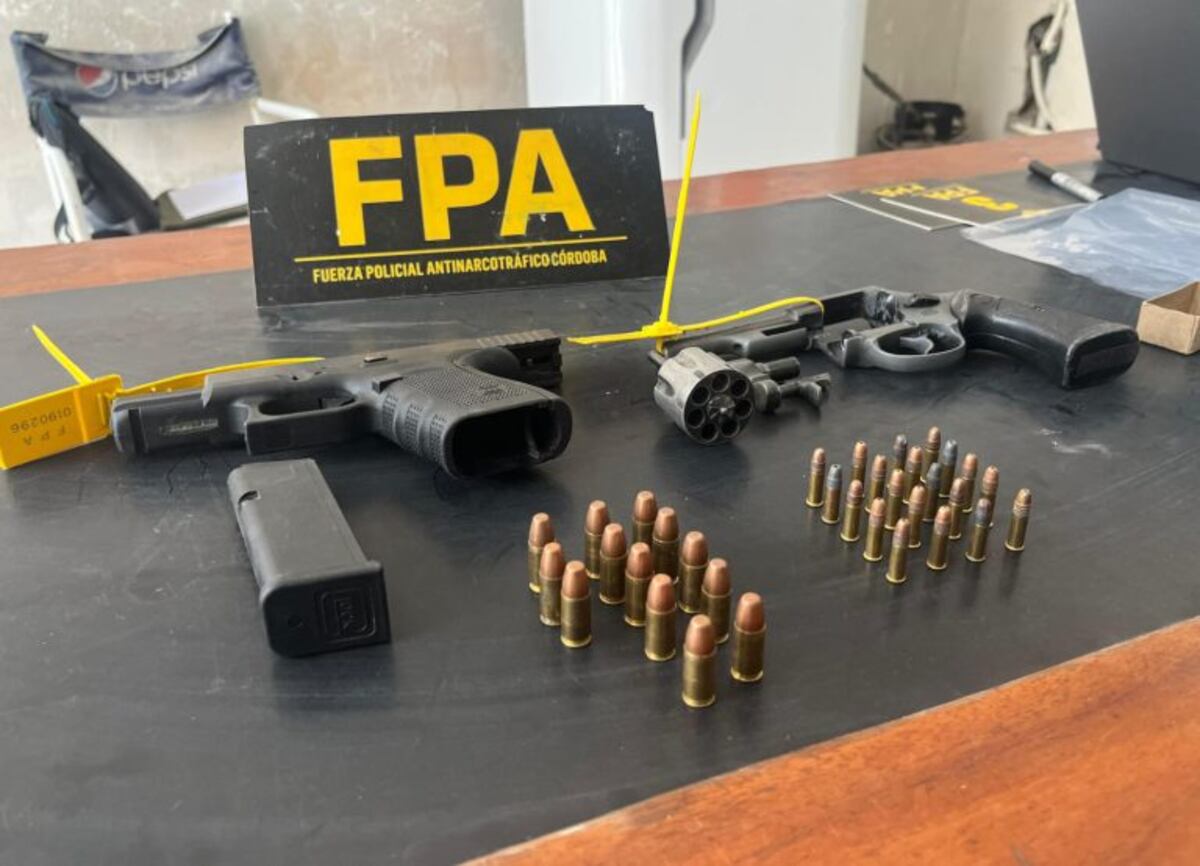 Secuestro de cocaína y armas por parte de la FPA en barrios de Córdoba. (FPA)
