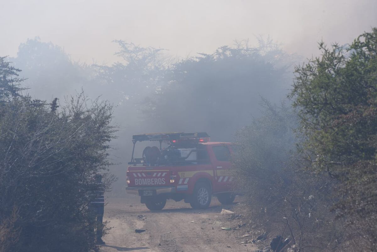 Incendio en Huerta Grande. (La Voz)