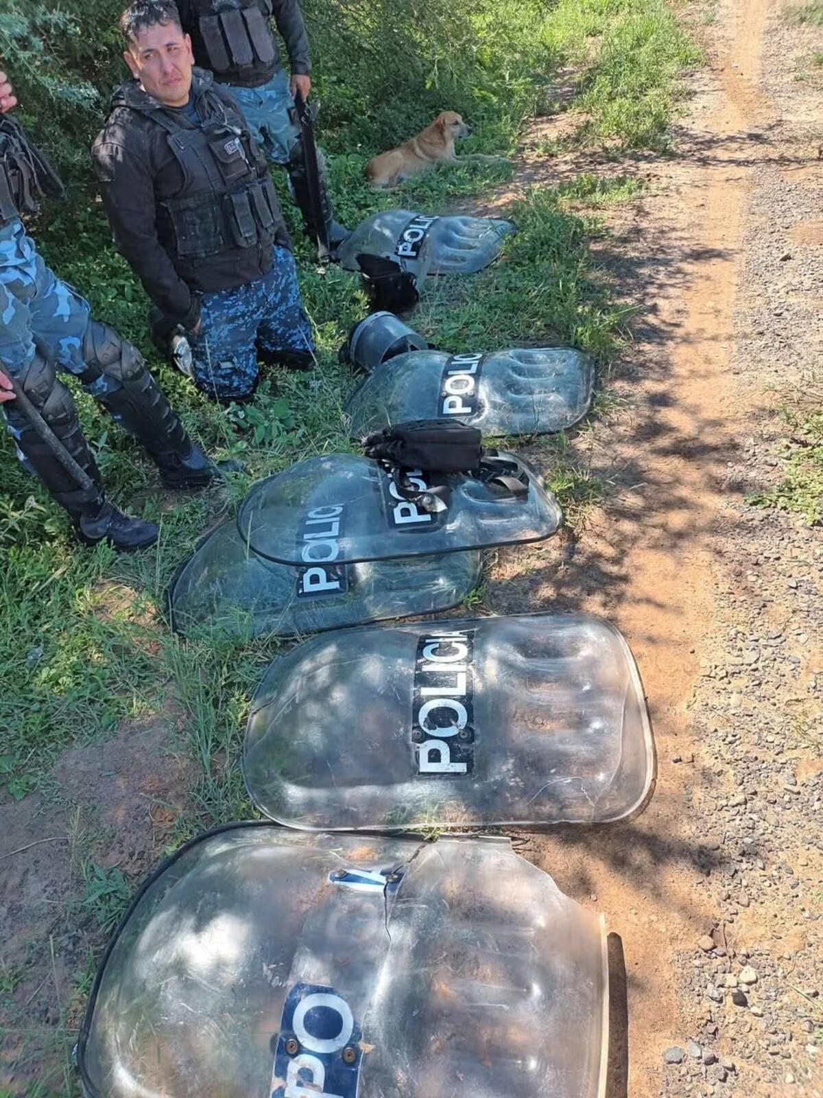 Formosa: un ambulancia arrolló a 15 policías durante una protesta de pueblos originarios. (Gentileza)