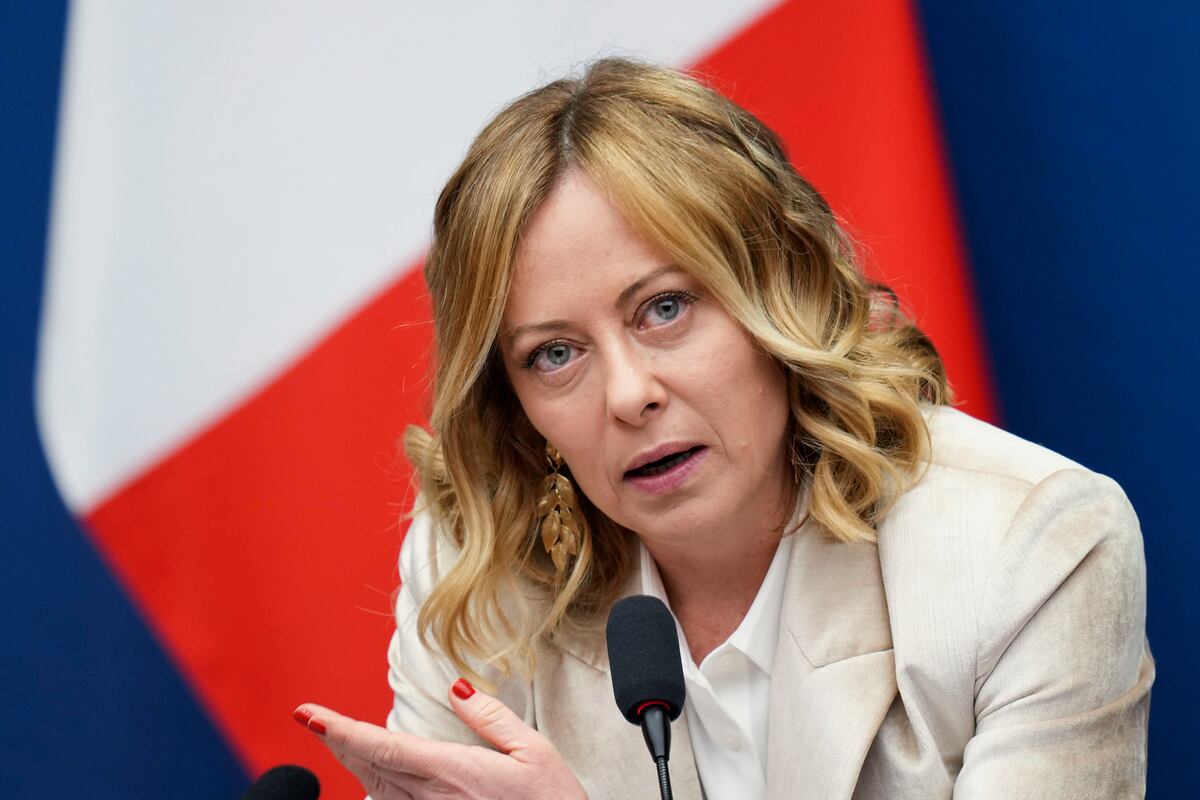 La primera ministra italiana, Giorgia Meloni. 