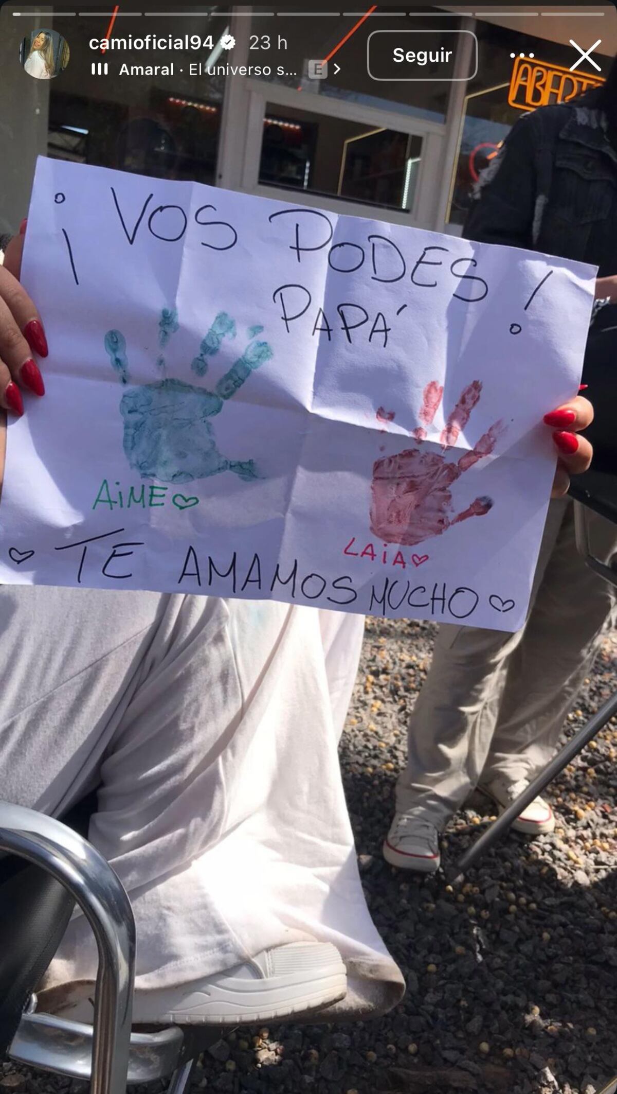 Los mensajes de Daniela Celis y su hijas para Thiago Medina (Captura de pantalla)