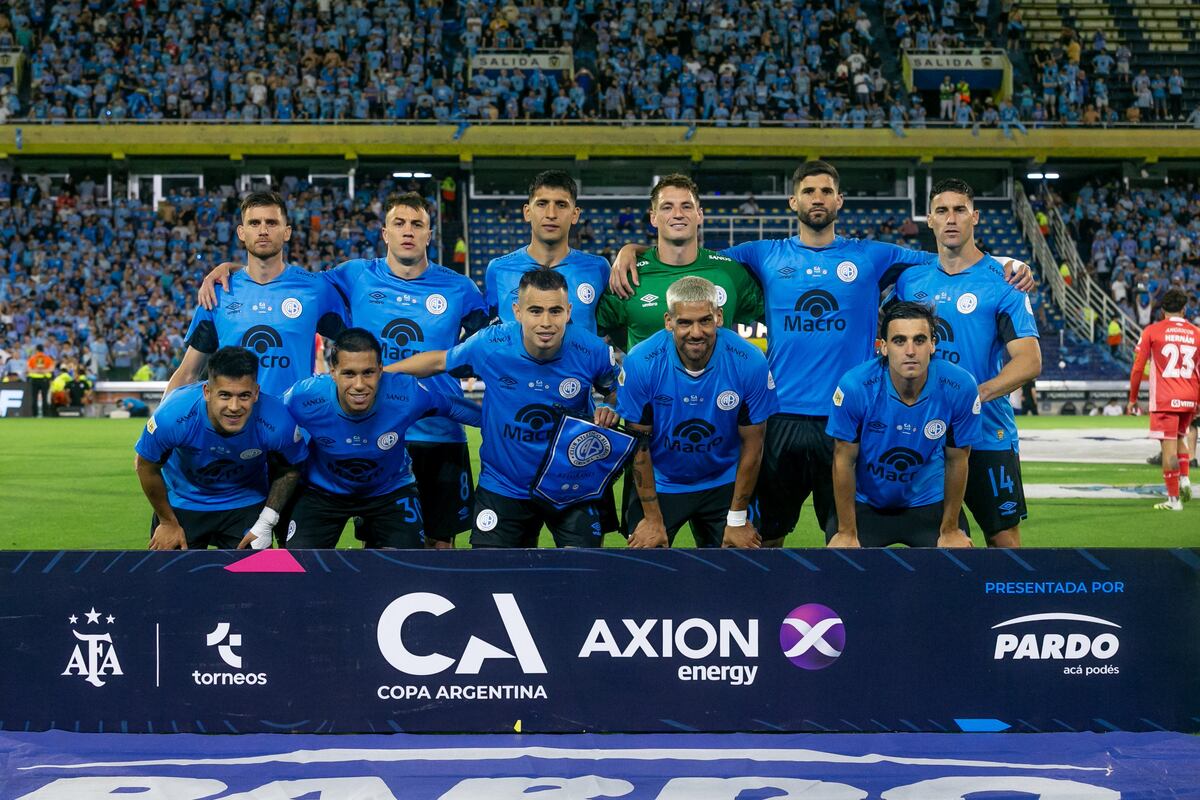 El 11 de Belgrano ante Argentinos en semifinales de Copa Argentina. (Prensa Belgrano).