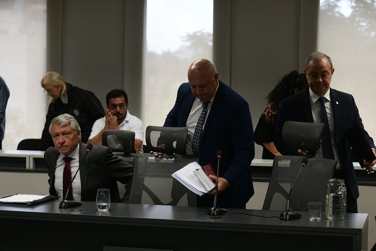 Los jueces Ugarte, Pérez Moreno y Jaime integran la Cámara 8ª del Crimen que juzgará al "gurú". (Ramiro Pereyra / La Voz)