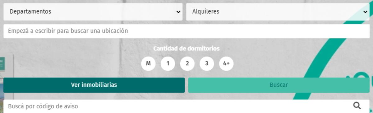 Alquiler de departamentos.