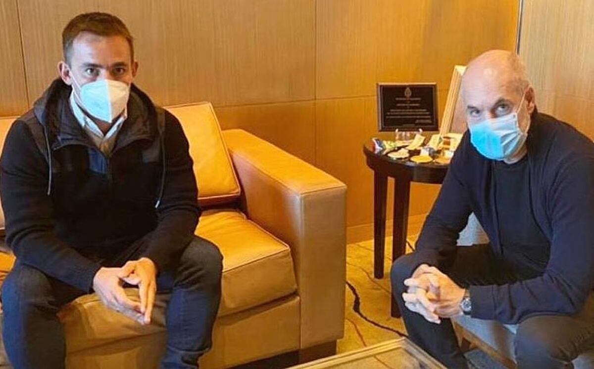 Juan Negri y Horacio Rodríguez Larreta. (La Voz/Archivo)