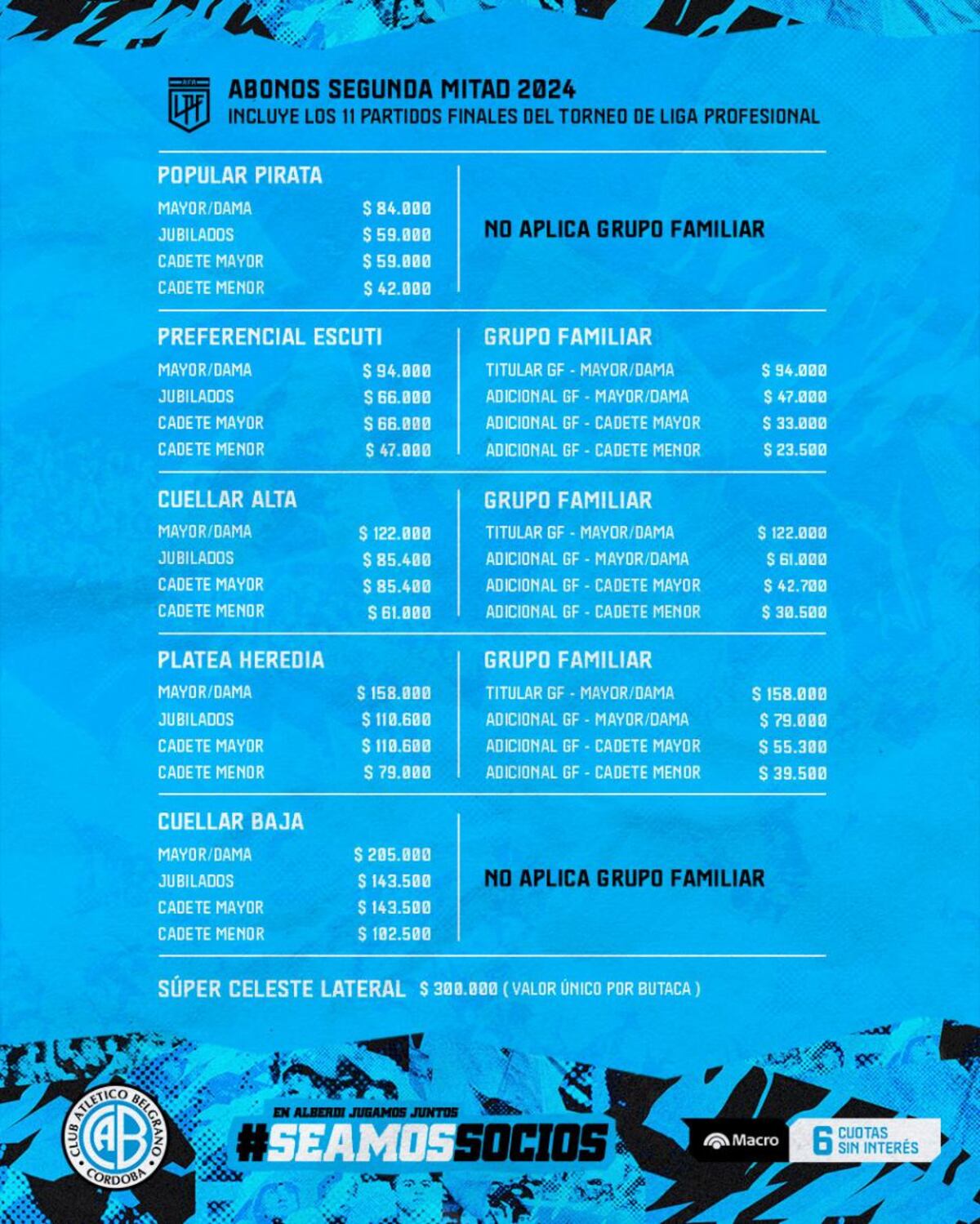 Belgrano socios (prensa Belgrano).