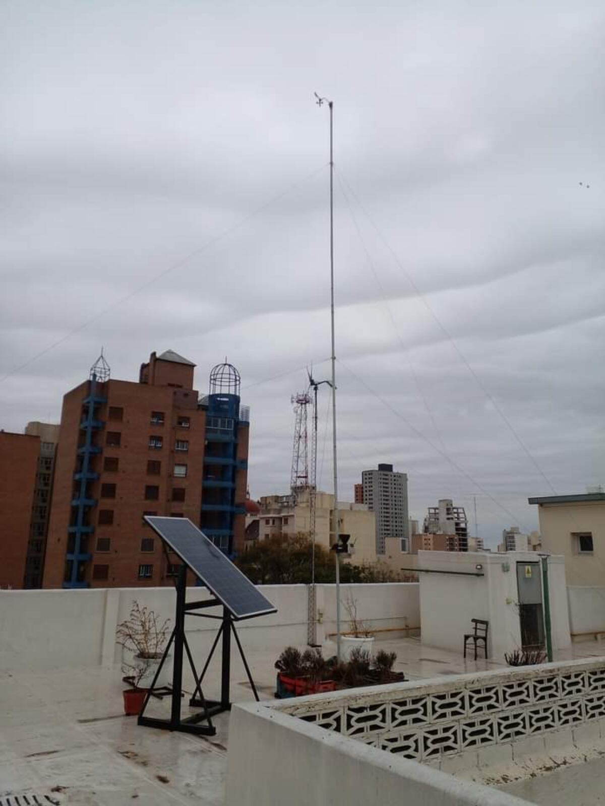 Río Cuarto. La estación meteorológica del colegio Cristo Rey (Gentileza).