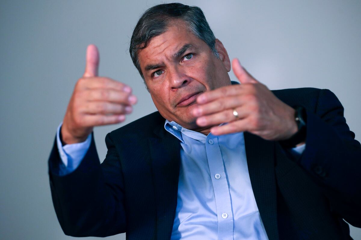 El expresidente de Ecuador Rafael Correa. 
