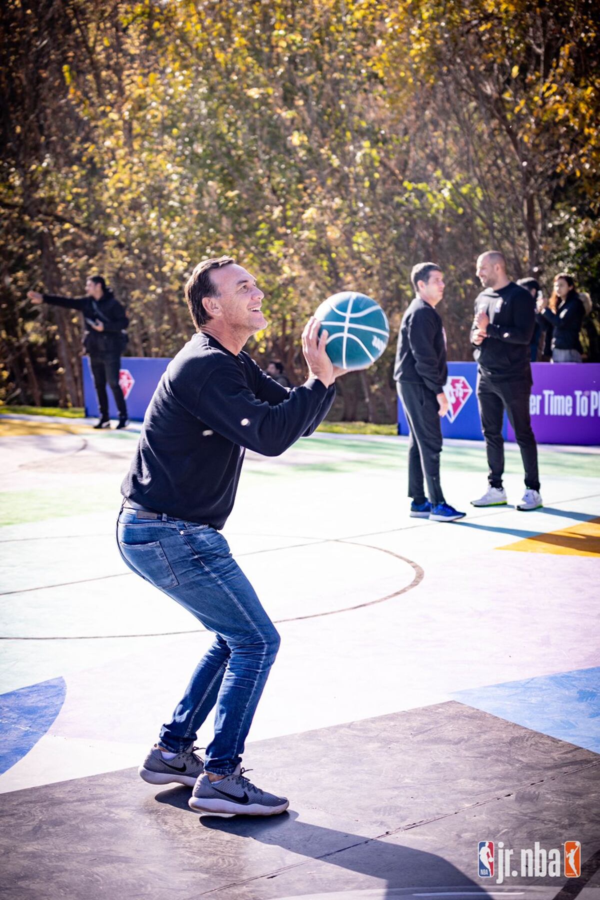 El Parque del Kempes tiene sus canchas de NBA. (Gentileza Agencia Córdoba Deportes).