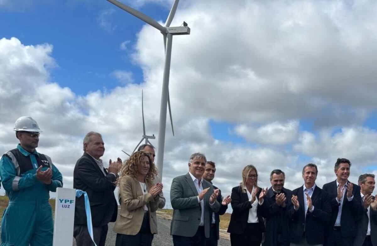 General Levalle. Quedó inaugurado el parque eólico en el sur de la provincia de Córdoba (Prensa Gobierno).