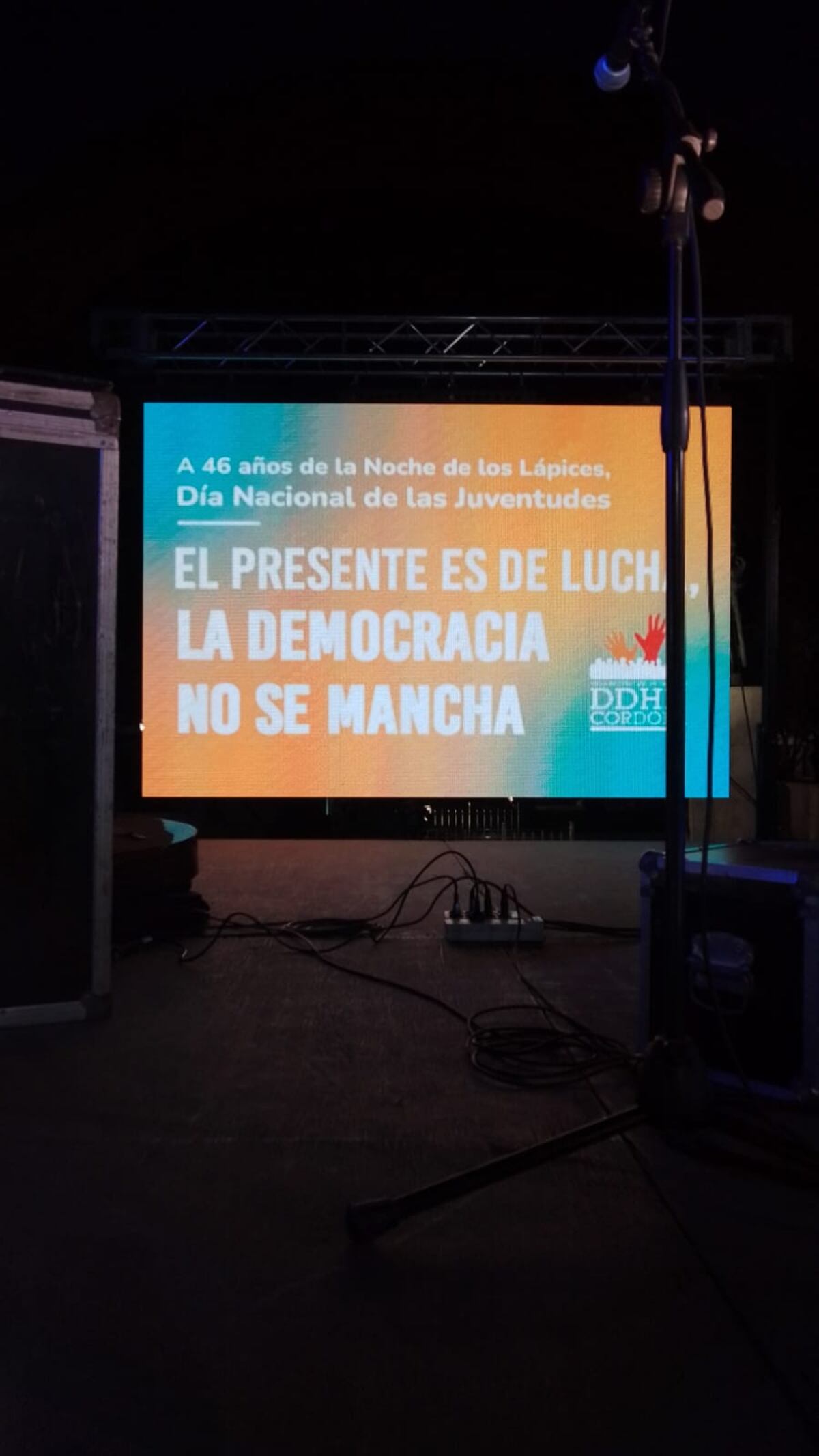 Marcha en Córdoba por el 46° aniversario de la Noche de los Lápices