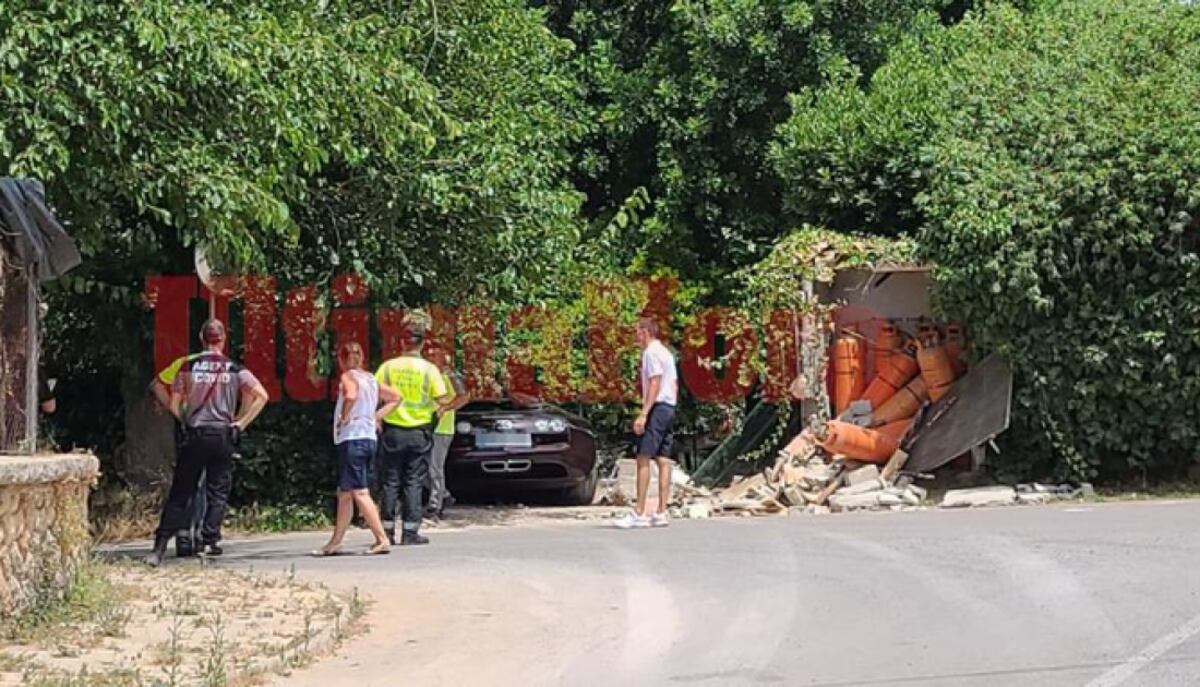 Le chocaron la Bugatti a Cristiano Ronaldo