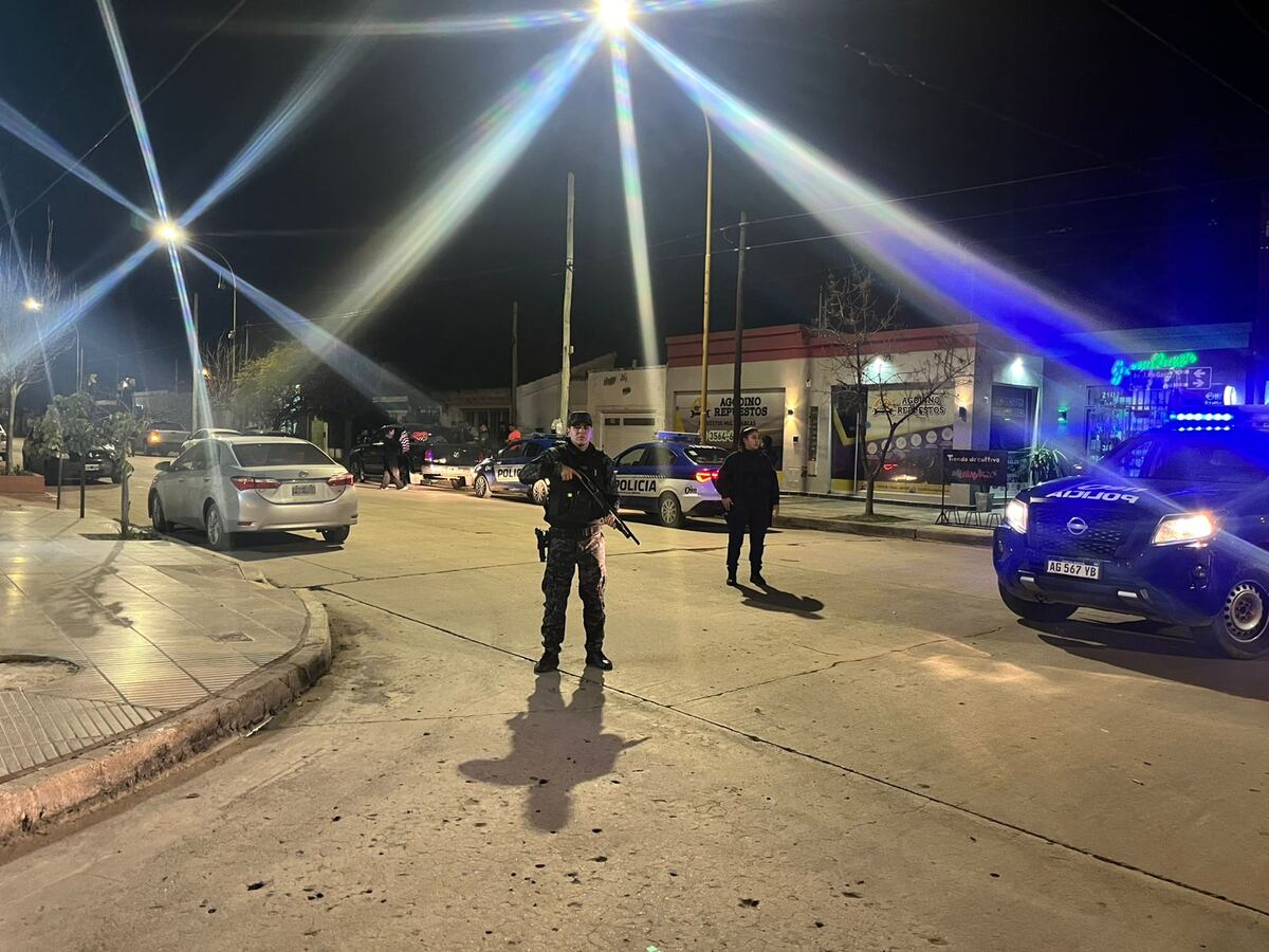 Operativos de la Policía en San Francisco tras el crimen del pequeño Zamir en Frontera, Santa Fe. (La Voz)