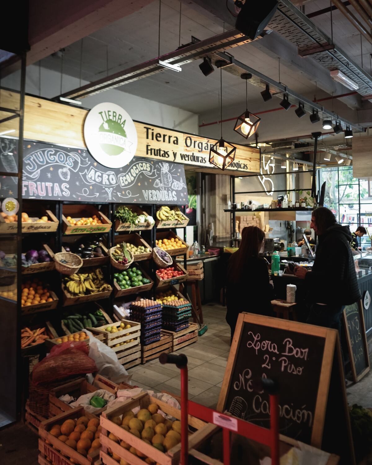 Mercat frutas orgánicas. Los pilares del Mercat Villa Crespo son el comercio justo y los productos frescos y orgánicos. (Gentileza: Mercat Villa Crespo)