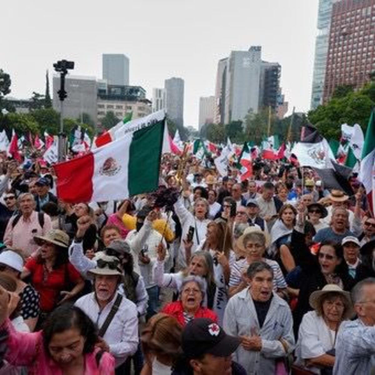 Protesta en México por la democracia judicial.
