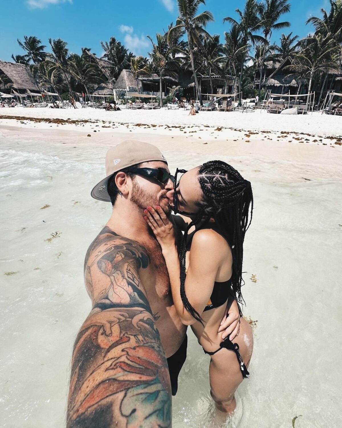 Fede Bal y Flor Díaz, acaramelados en el paraíso. (Instagram Fede Bal)