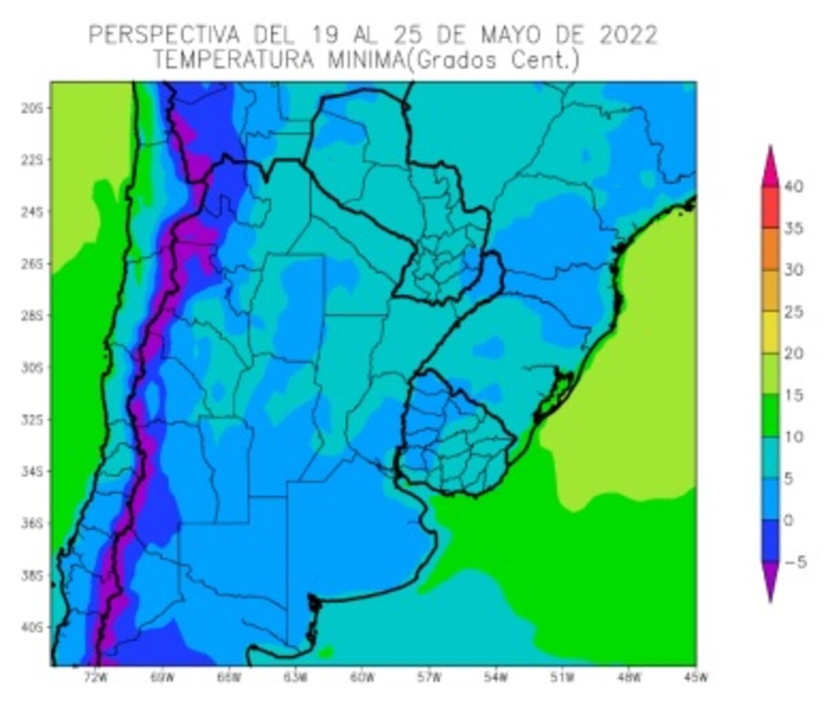 El clima en Córdoba. (Bolsa de Cereales de Buenos Aires)