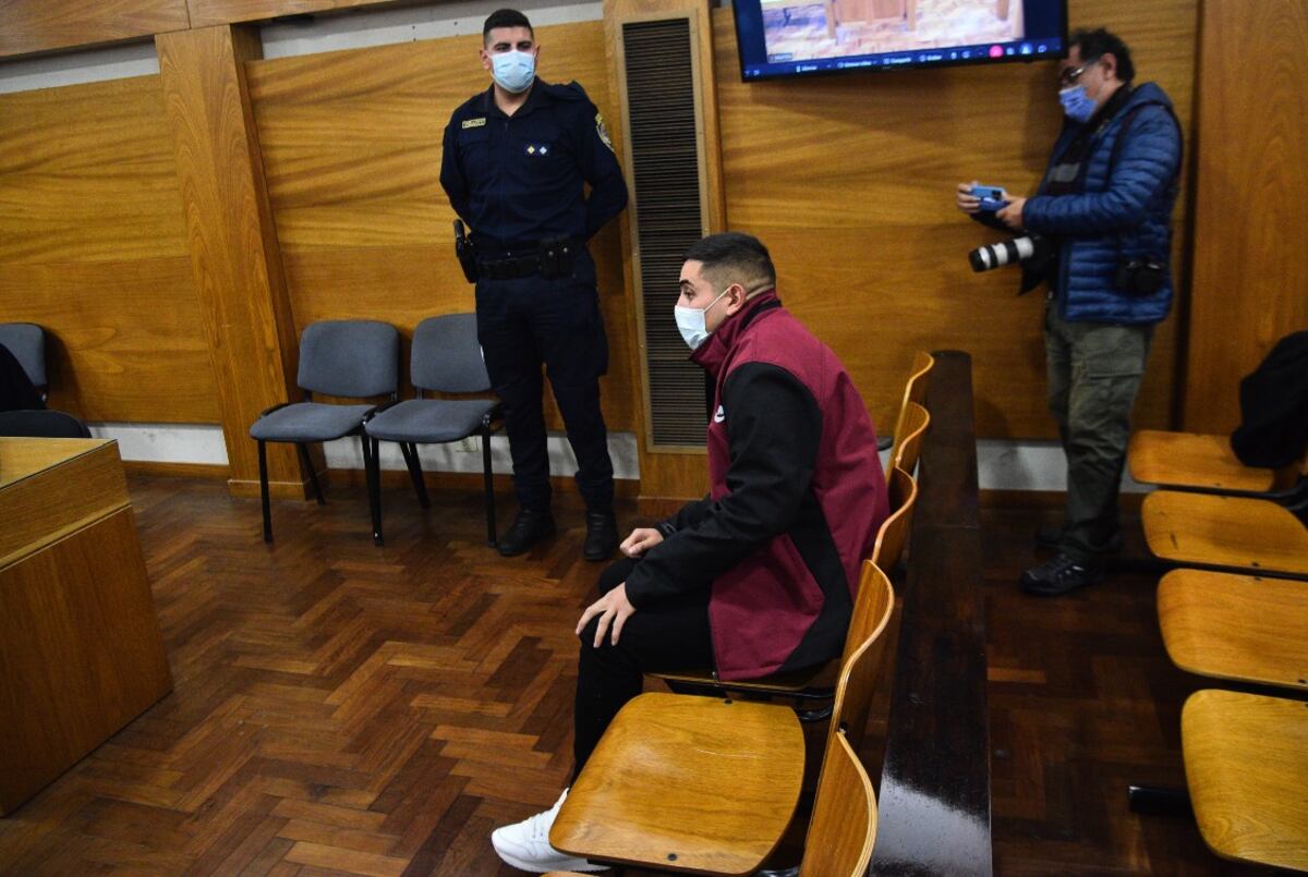 Condenado. Alan Amoedo, durante el juicio por la tragedia de Circunvalación. (Pedro Castillo / La Voz)