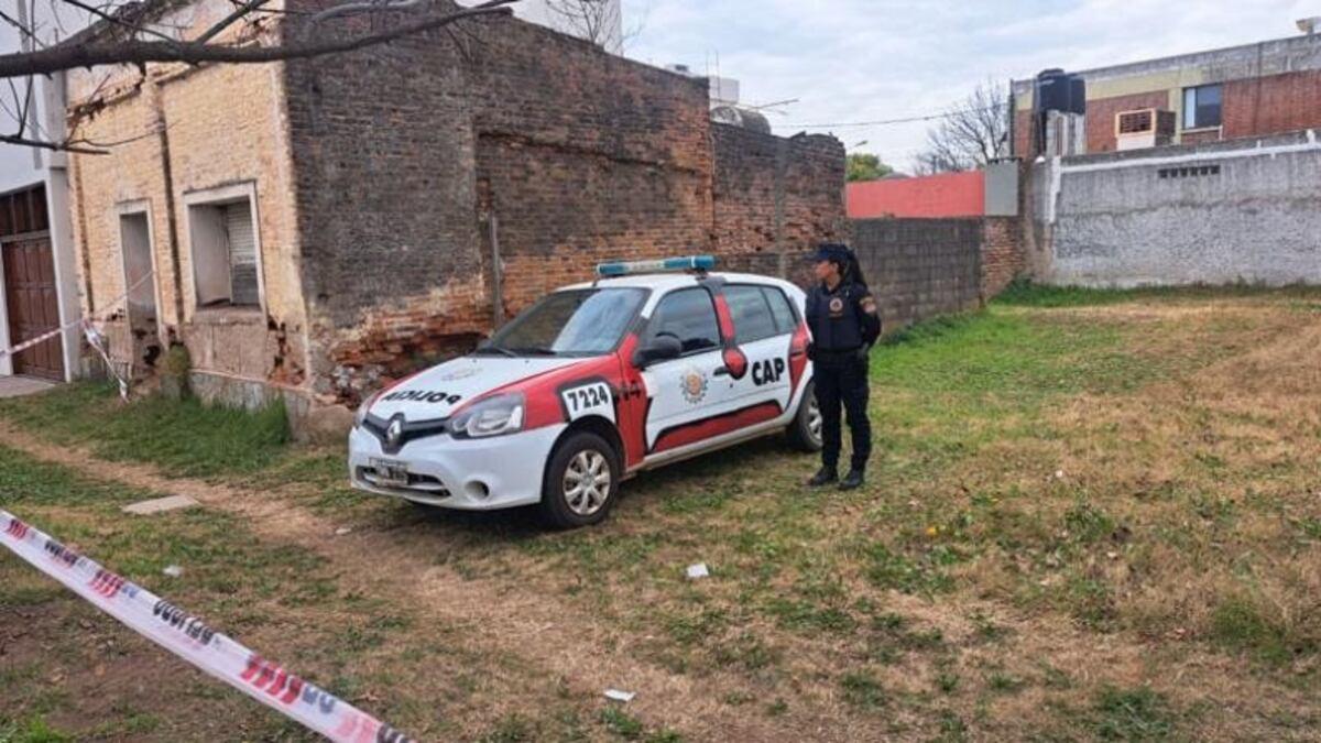 Laboulaye. La casa abandonada de Sarmiento al 470, donde hallaron sin vida a Joaquín Sperani (Gentileza).