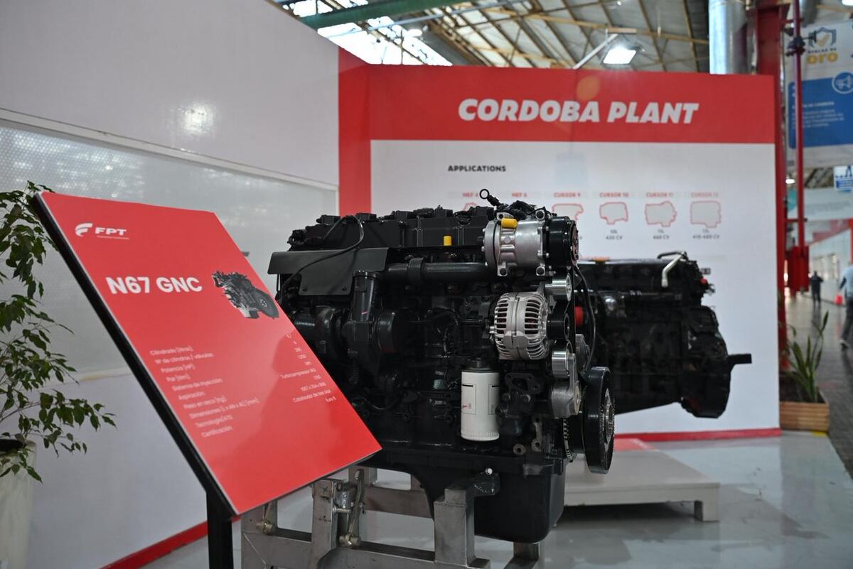 NUEVA LÍNEA. Los motores a GNC que FPT Industrial comenzó a fabricar en su planta en Córdoba. (Prensa FPT Industrial)