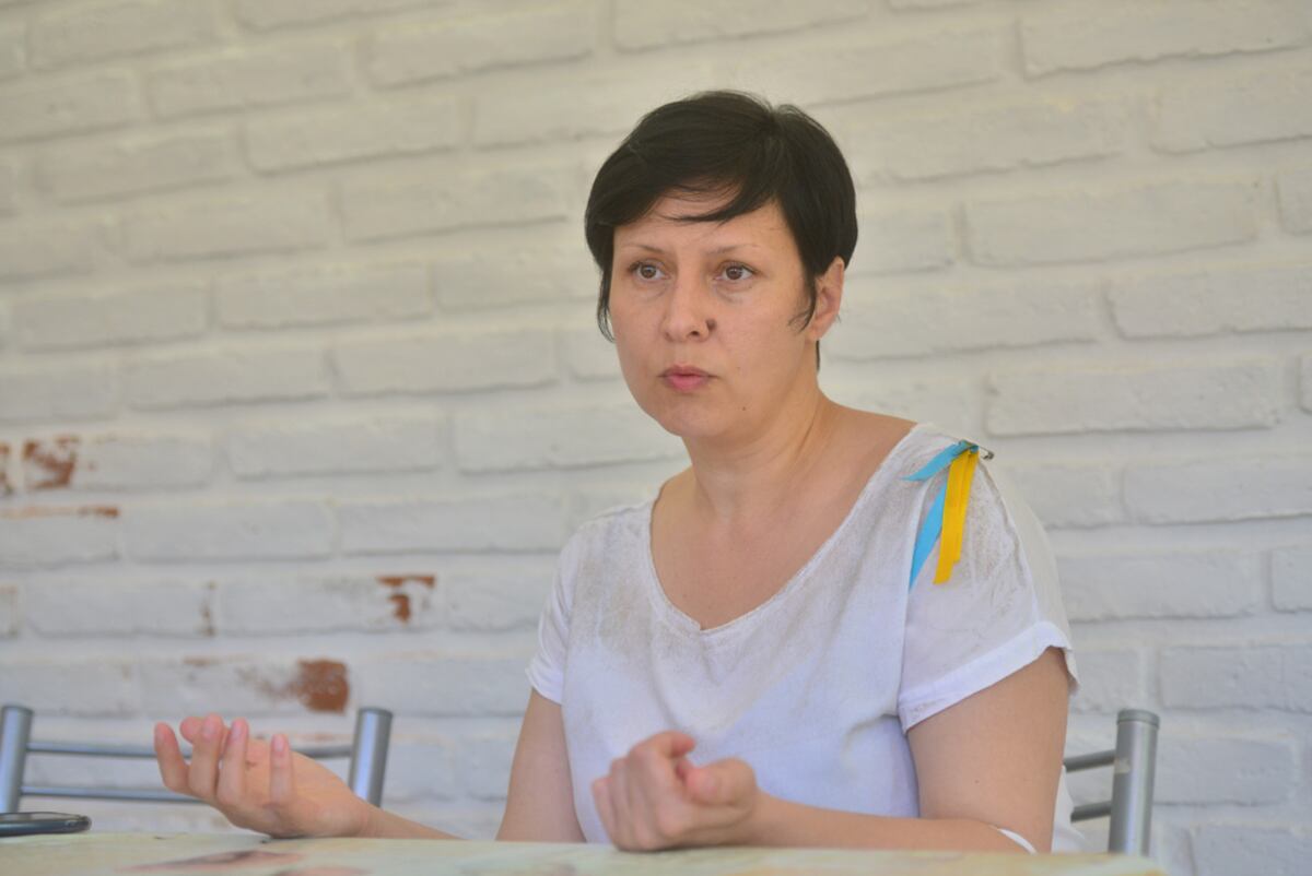 Kateryna Gorokhova, conversando con La Voz.