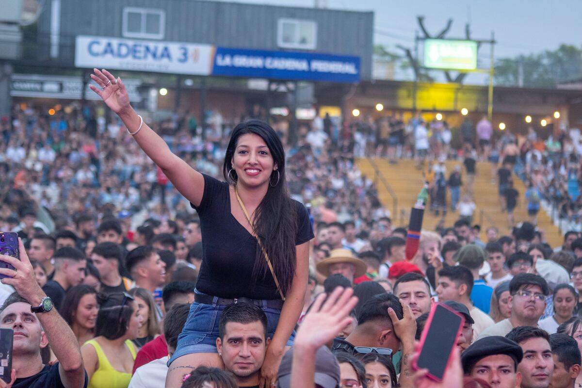 Noche cuartetera y cumbia en el cierre del Festival de Doma y Folklore de Jesús María de 2024. (La Voz)