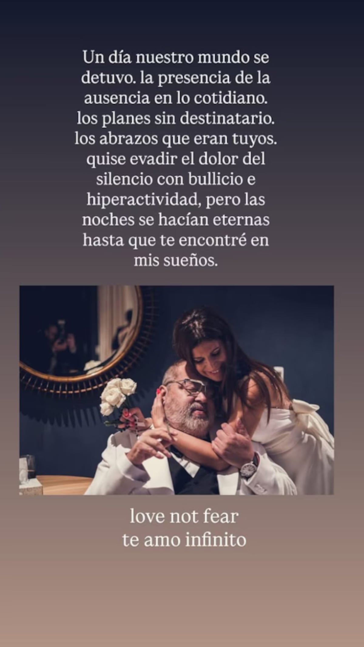 Elba Marcovecchio le dedicó sentidas palabras a Jorge Lanata. (Captura)