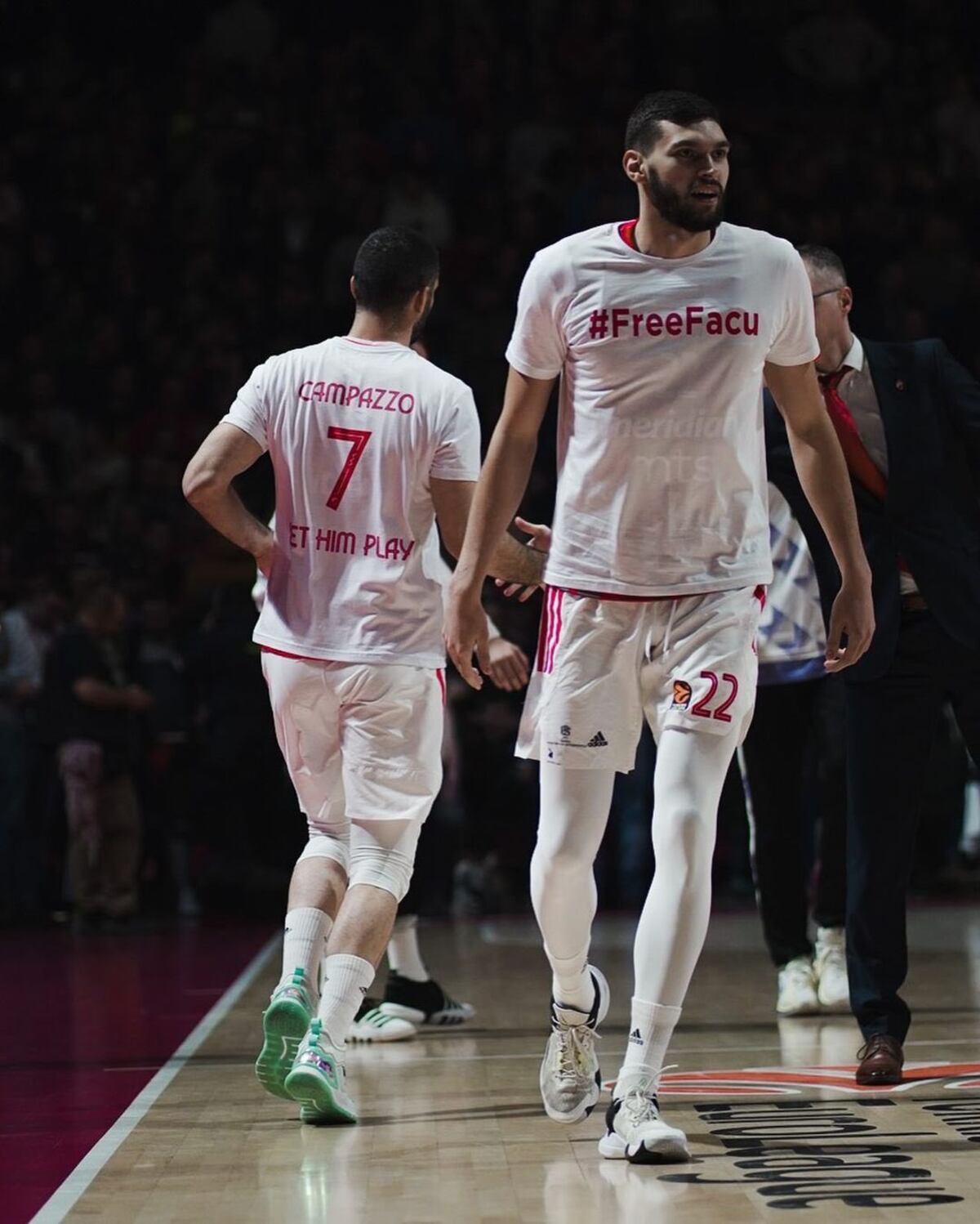 #FreeFacu, el pedido de los jugadores de Estrella Roja para que el cordobés Facundo Campazzo sea inscripto en la Euroliga.