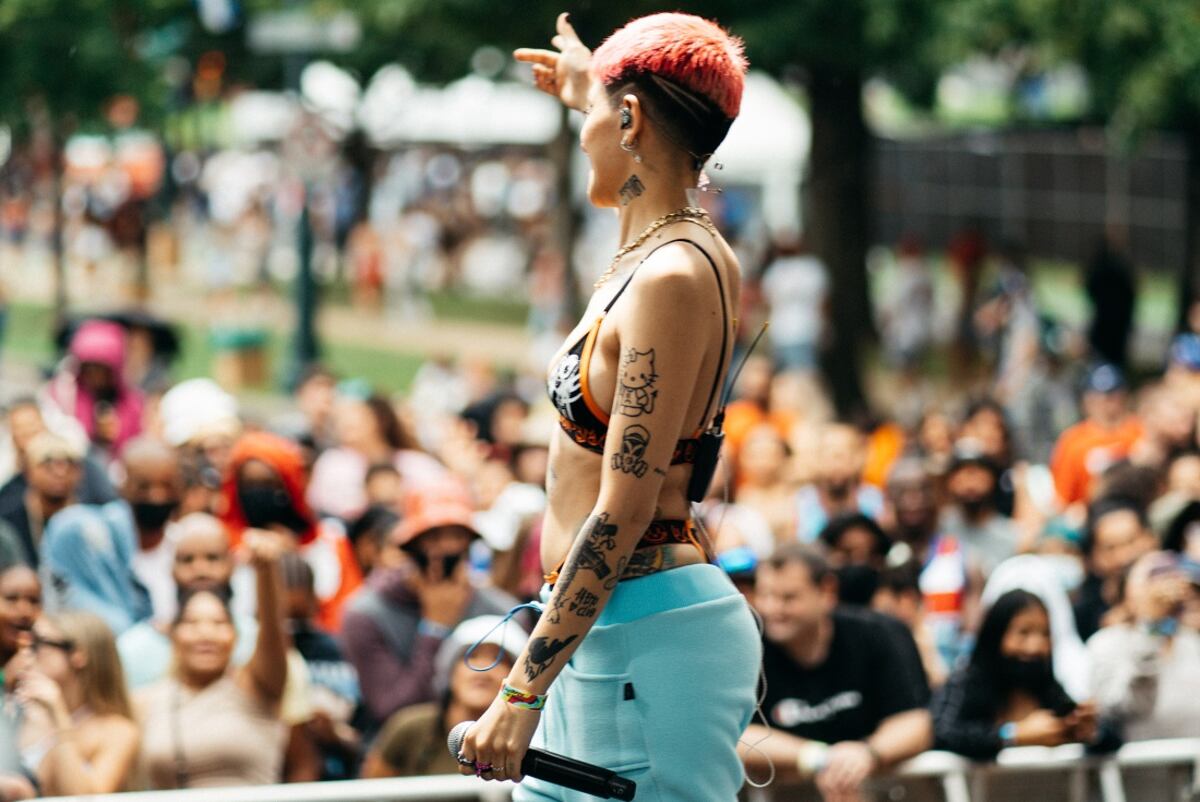 La cantante se encuentra de gira en Estados Unidos junto a su banda. (Gentileza Andres Ordoñez).