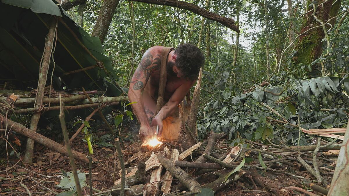 Rodrigo Marcos, participante argentino de "Supervivencia al desnudo". (Gentileza Warner)