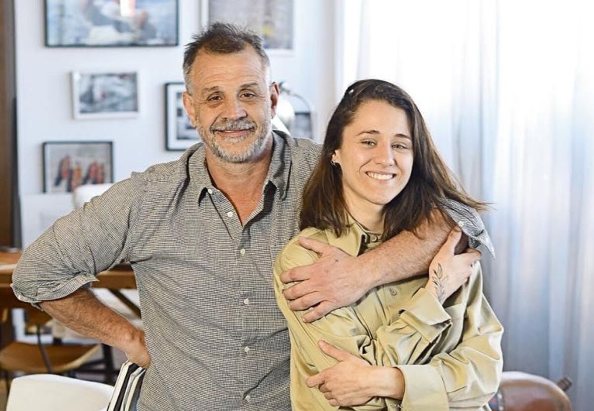 Christian Petersen junto a su esposa, Sofía Zelaschi.