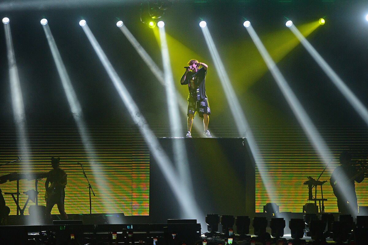 En lo más alto: Londra elevó su vara artística en este nuevo show en Córdoba. (José Gabriel Hernández / La Voz)