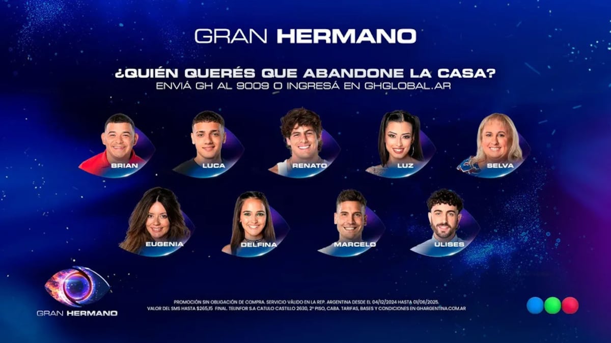 Gran Hermano: minuto a minuto de la nueva gala de eliminación de la casa más famosa del país. (Gentileza)