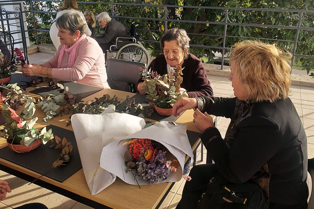Actividad especial con flores